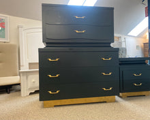 Solid Mahogany Chest on Chest Finished in 'Night Watch'