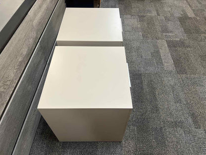 Pair of Contemporary Grey Lacquer Nightstands
