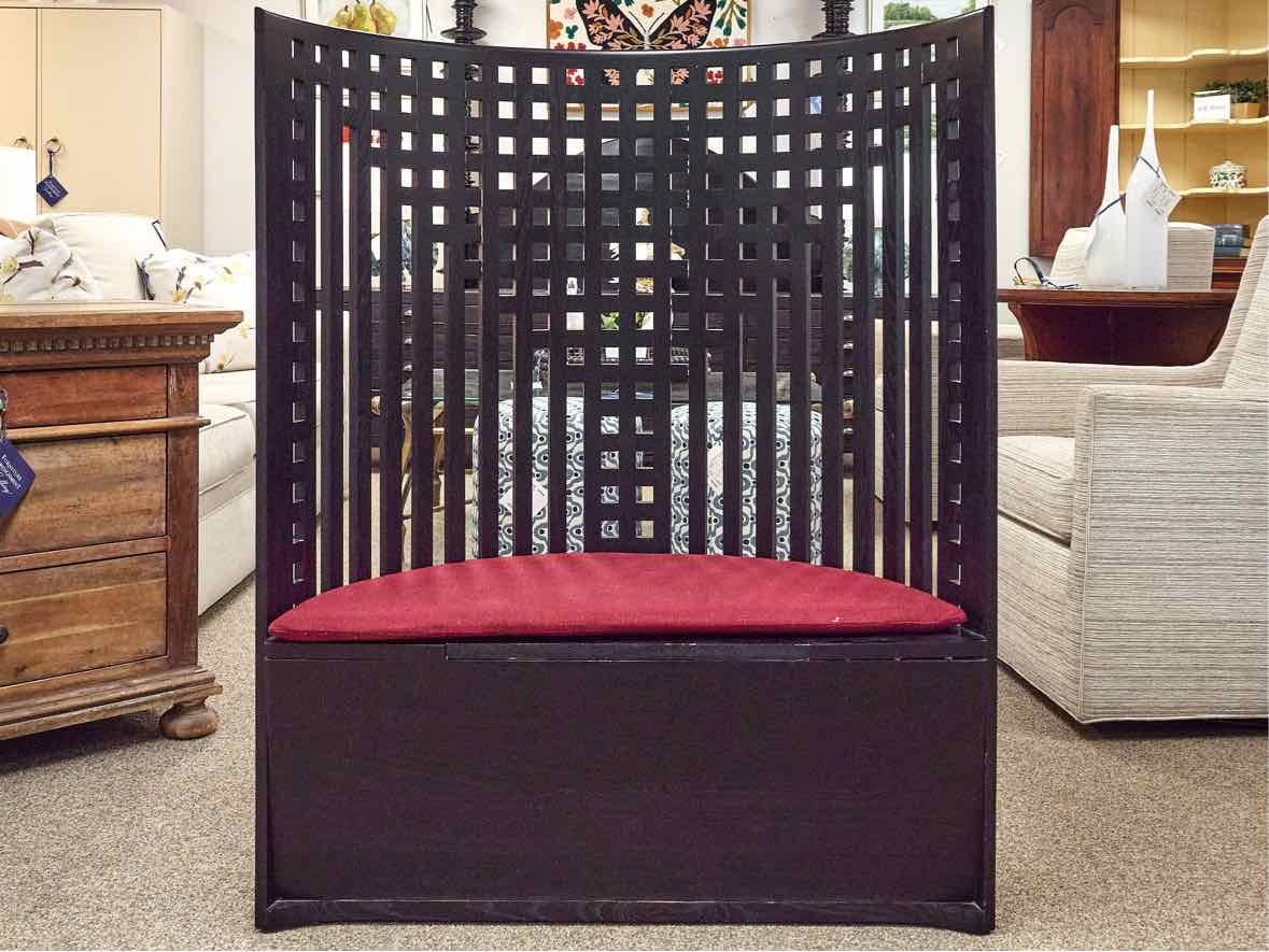 Macintosh ' Charles Rennie' Style Black Finish Chair