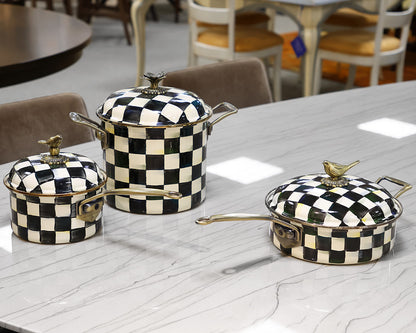 MacKenzie-Childs Courtly Check Pan Set of 3