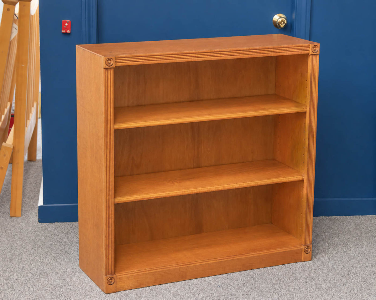 Cherry Bookcase With Fluted Detailing