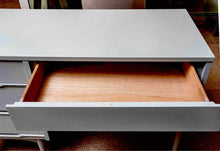 Mid Century Desk in 'Ice Blue' Finish