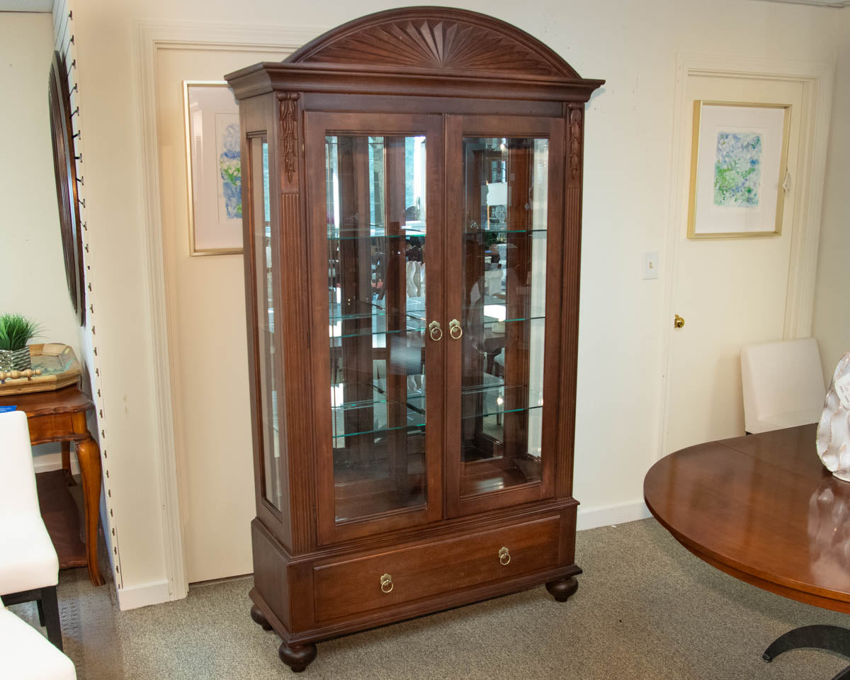 Ethan Allen 'British Classics' Cherry Display Cabinet