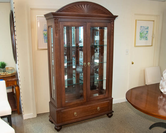 Ethan Allen 'British Classics' Cherry Display Cabinet