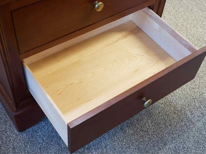 Pair of Louis Phillip Style Nightstands in Cherry/Bourbon Finish