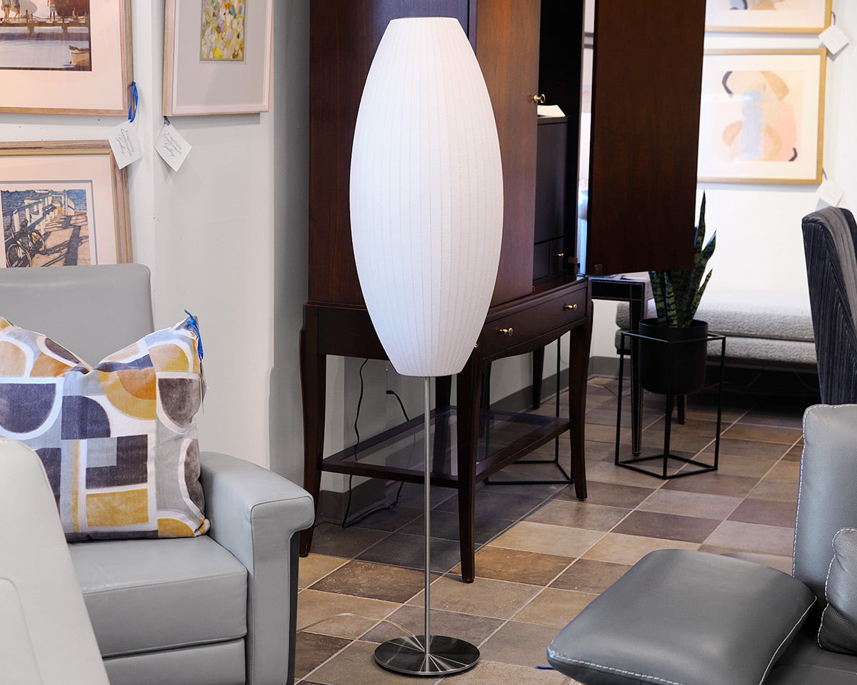 George Nelson For Herman Miller "Cigar Bubble" Floor Lamps