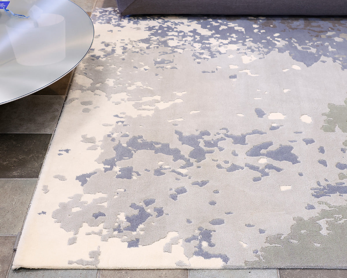 Serge LeSage Crazed Blue-toned Wave Rug