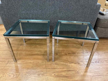 Pair of Chrome Side Tables
