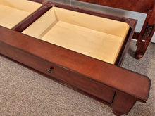 Aspenhome King Platform Storage Bed in Brown Cherry Finish