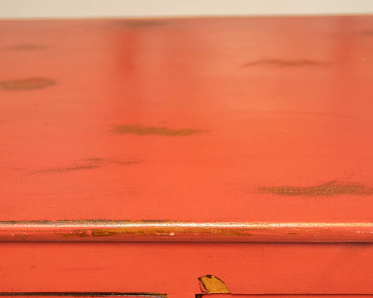 Antique Federal Chest in Barn Door Red Finish
