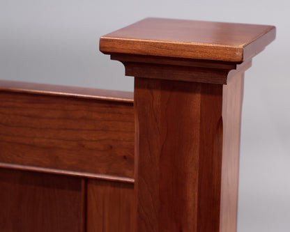 Cherry Panel Queen Bed