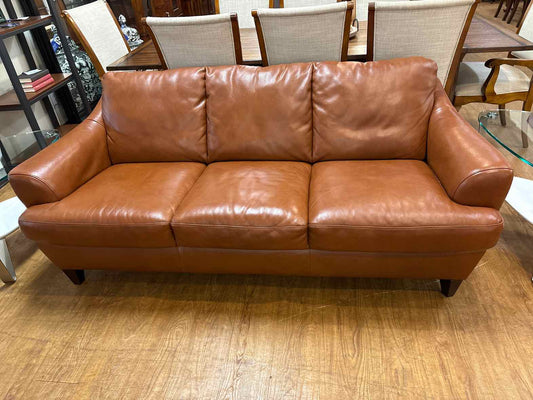 Natuzzi 3-Seat Leather Sofa