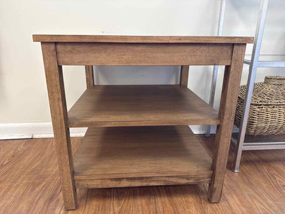 Ethan Allen Maple 3-Tier Side Table