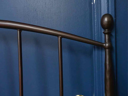 Black Metal Twin Arch Bed