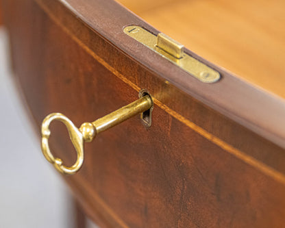 Baker "Historic Charleston" Federal-Style Mahogany Serpentine Console Table