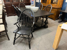 Set of 6 Black Windsor Dining Chairs