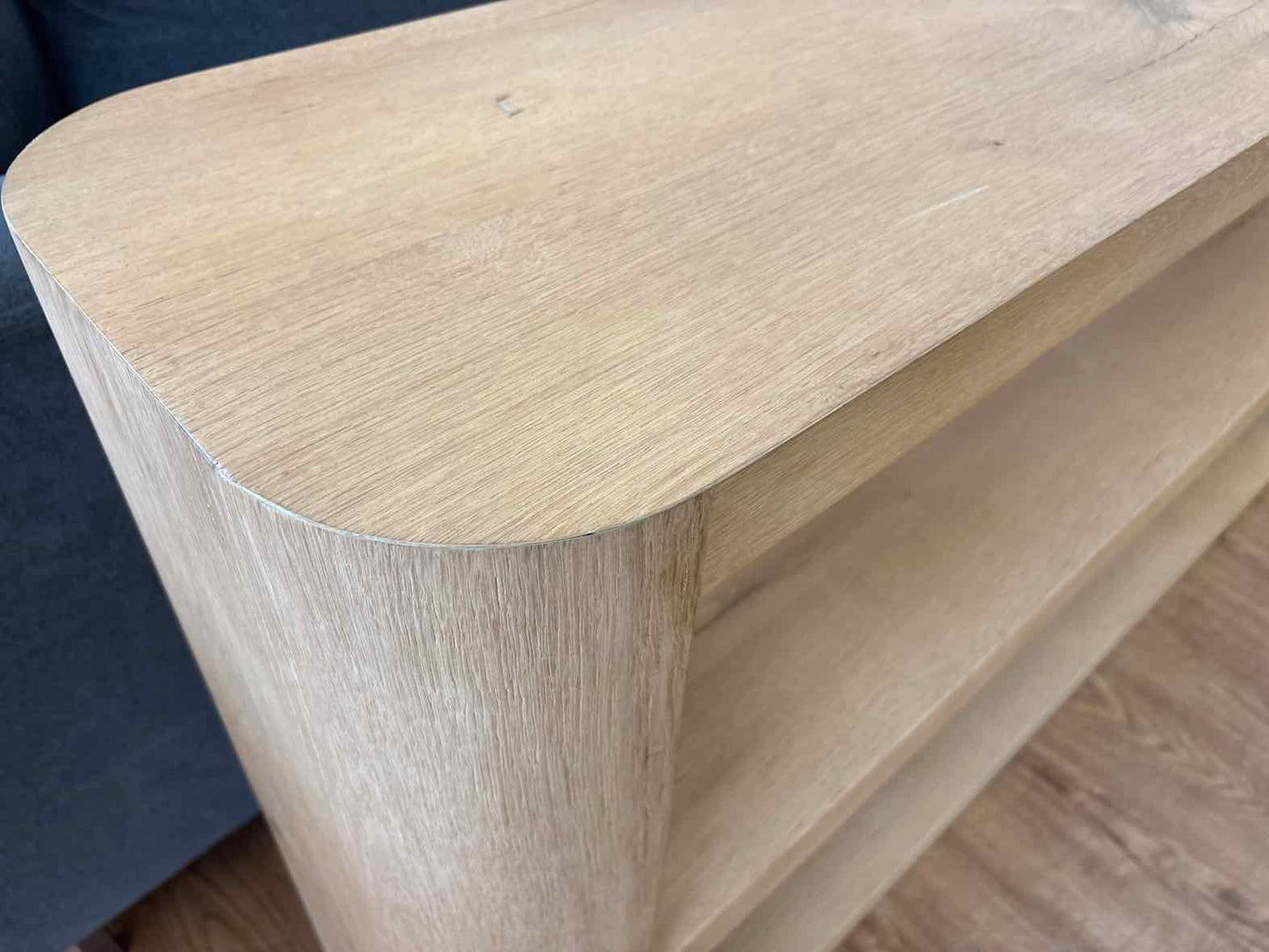 RH 'Oslo' Open Console in Light Oak