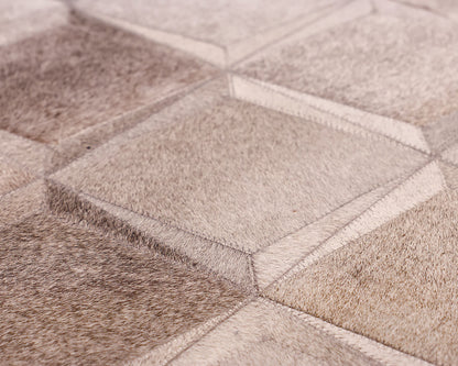 Gray Hair on Hide 10' x 16' Area Rug