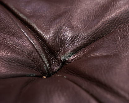 Roche Bobois Brown Leather Sectional