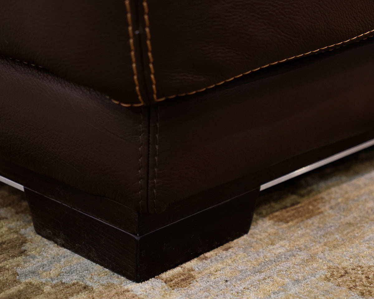 Roche Bobois Brown Leather Sectional