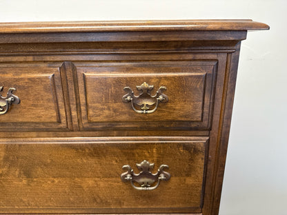 Heywood Wakefield Solid Maple5 Drawer Chest on Chest