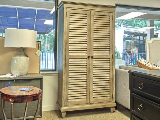 Driftwood Grey Two Door Armoire