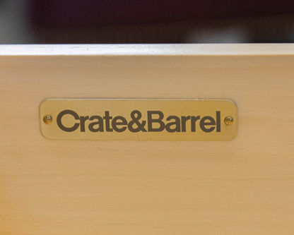 Crate & Barrel Hayden" Left" Pair Of  One Drawer Nightstands In Cocoa Finish