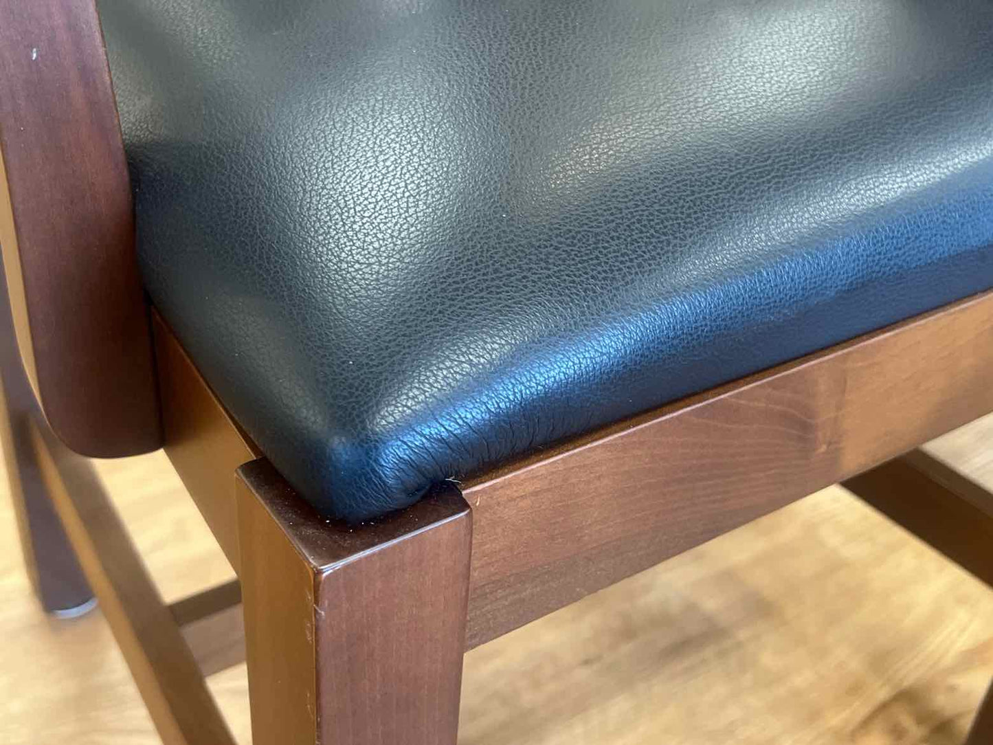 Pair of  Mission Style Crate & Barrel Dining Chairs