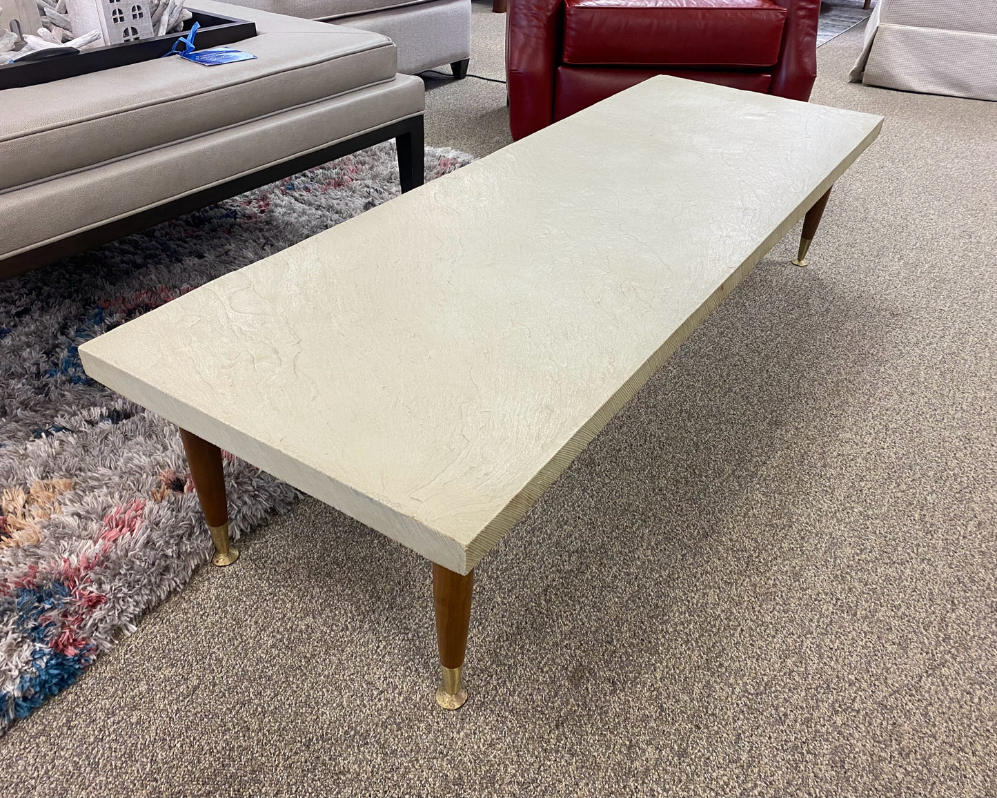 MCM Cocktail Table W/ Cream Top