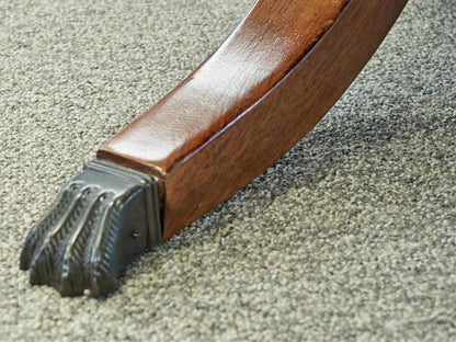 Double Pedestal Inlaid Mahogany Oval Dining Table