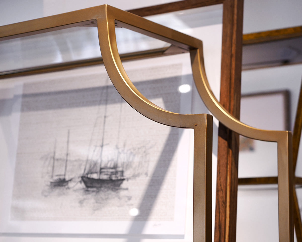 Gold Metal Etagere