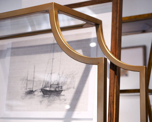Gold Metal Etagere