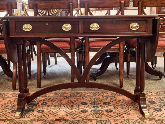 Drexel Mahogany Dropleaf Servers with 2 Drawers