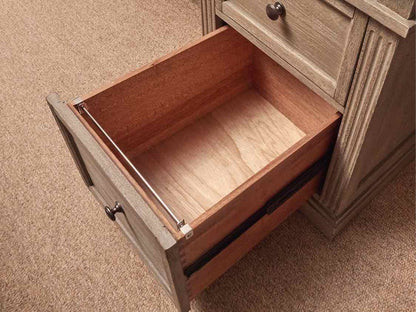 Pottery Barn 'Livingston'  Executive  Desk in Gray Wash Finish