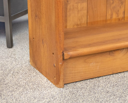 Pine 3 Shelf Bookcase with Beadboard Back