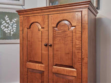 DR Dimes Tiger Maple 2 Door 3 Adjustable Shelf Armoire