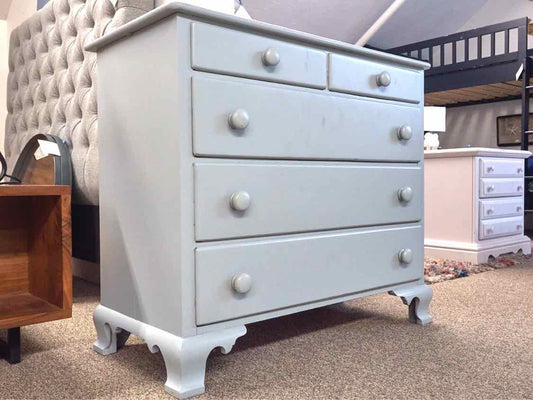 Cottage Style Blue Grey Finish5 Drawer  Dresser