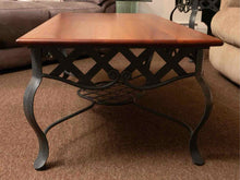West Barnstable Maple Top Iron Base Cocktail Table