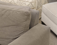 Room & Board Plush Microfiber Track Arm Sectional In Soft Grey