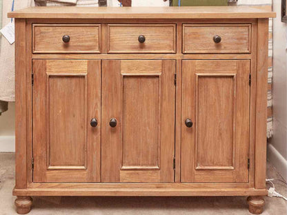 Crate & Barrel Stained Ash  2 Drawer 3 Door  Sideboard