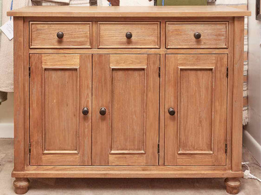 Crate & Barrel Stained Ash  2 Drawer 3 Door  Sideboard