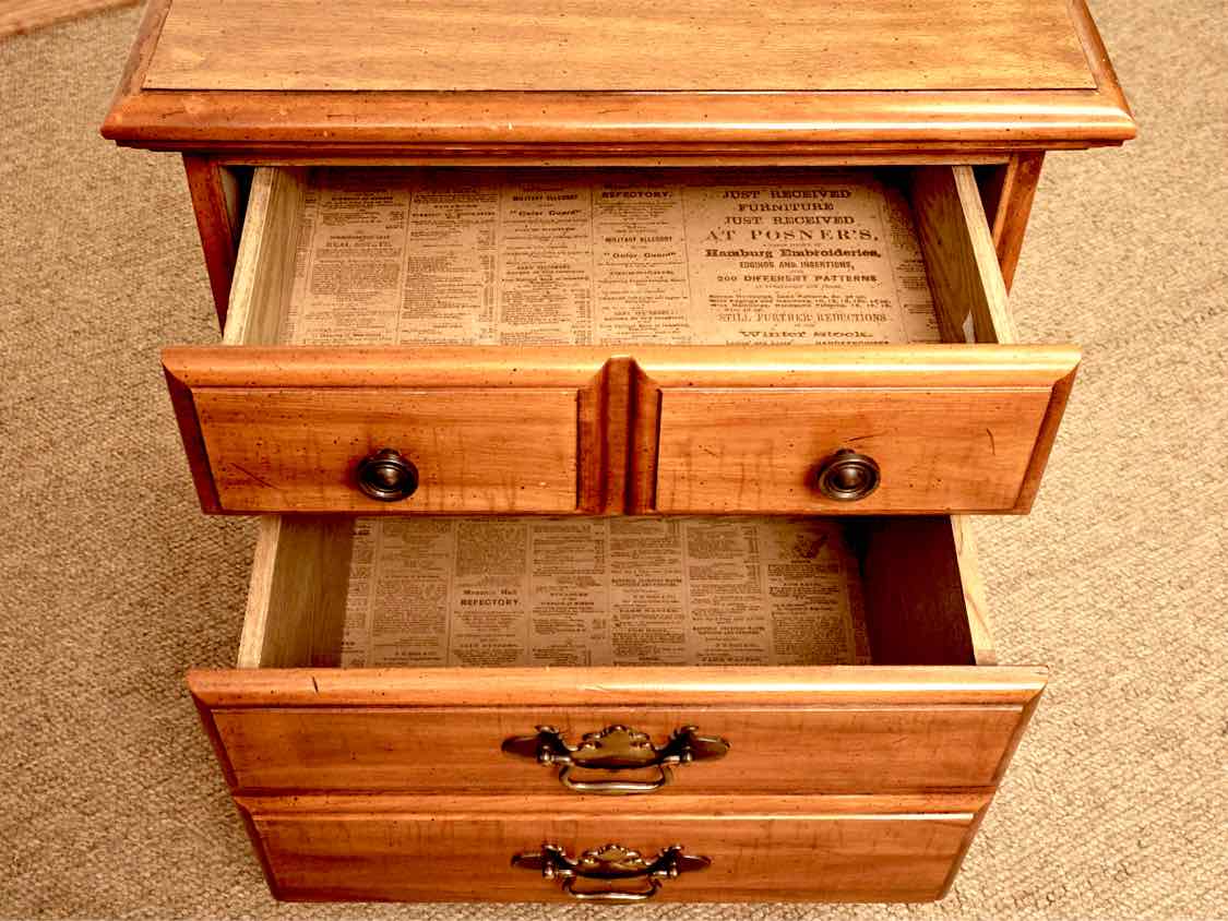 Broyhill Maple 2 Drawer  Nightstand