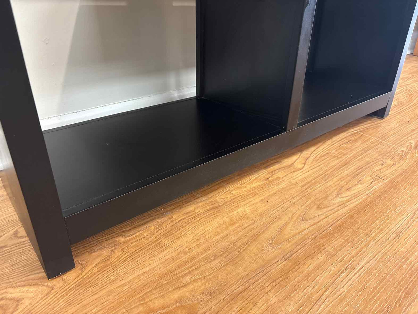 Asymmetrical Black Bookcase