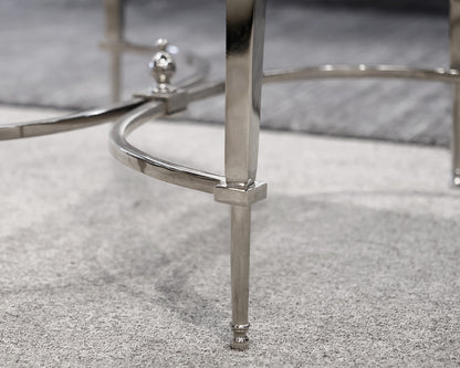 Pair of Mirrored End Tables