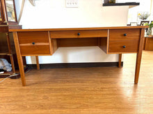 Spectra Wood MCM Cherry Desk with File Cabinet & Chair