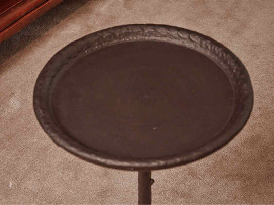 Global Views Black Finish Metal Accent  Drink Table