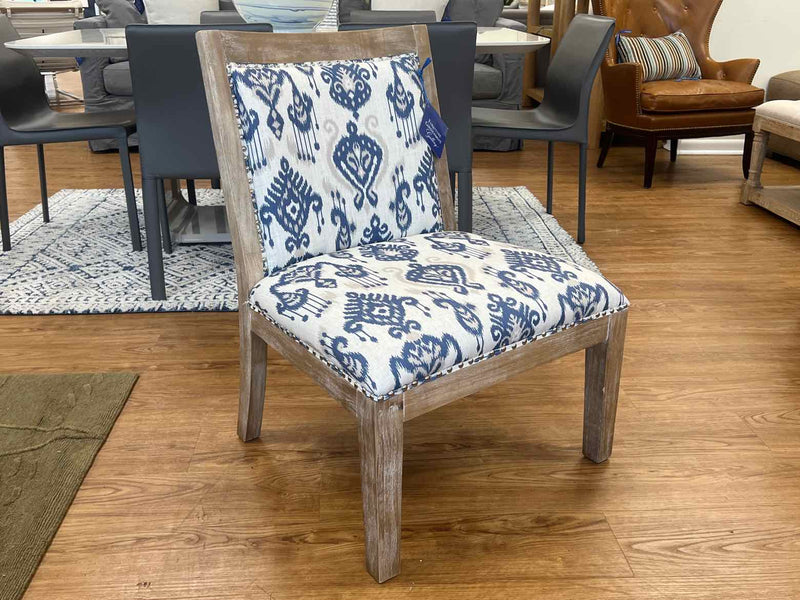 Washed Wood Ikat Side Chair