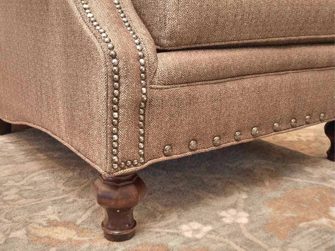 ThomasvilleTweed Blend Upholstered  Nailhead Trim Club Chair