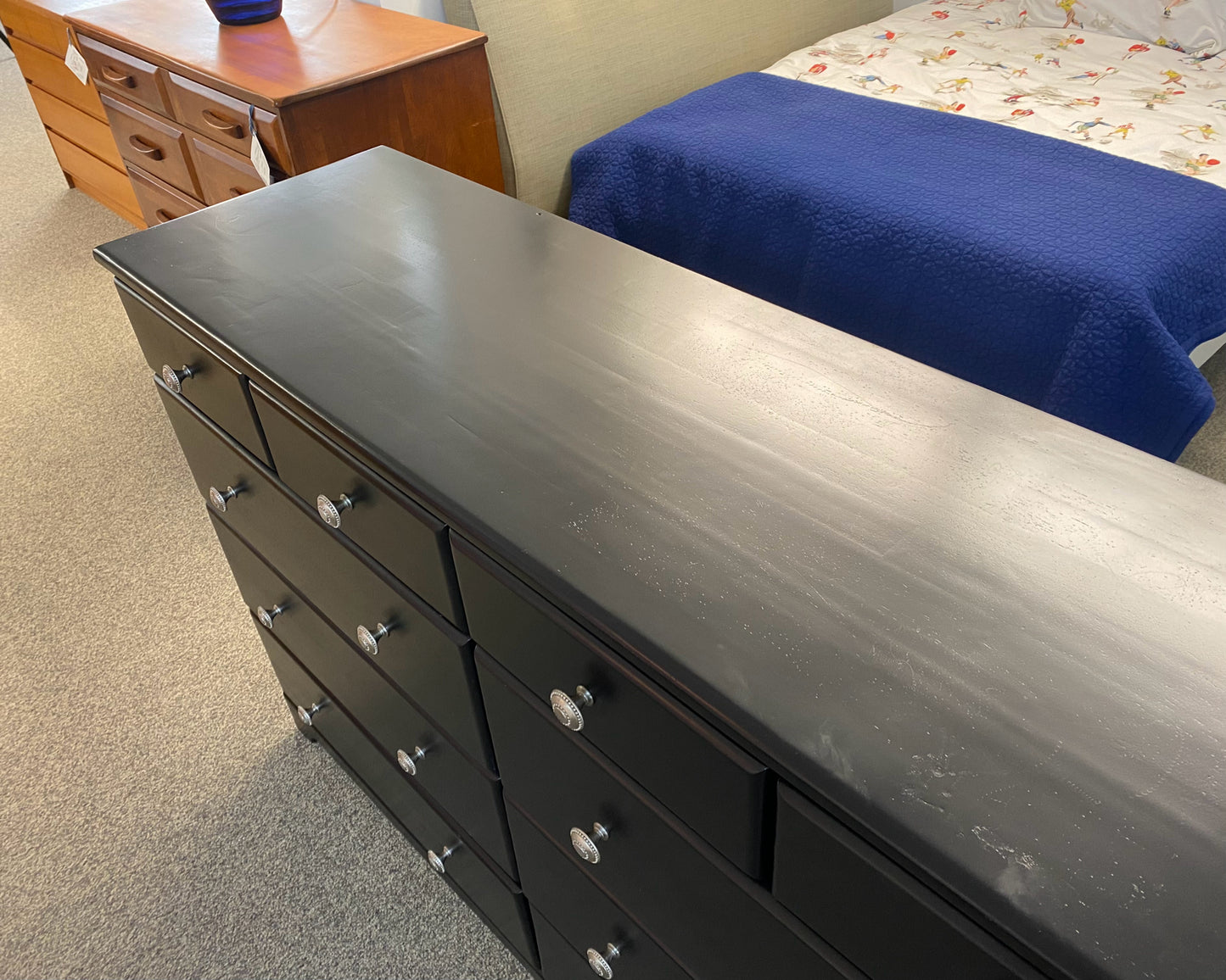 Black Ten Drawer Dresser