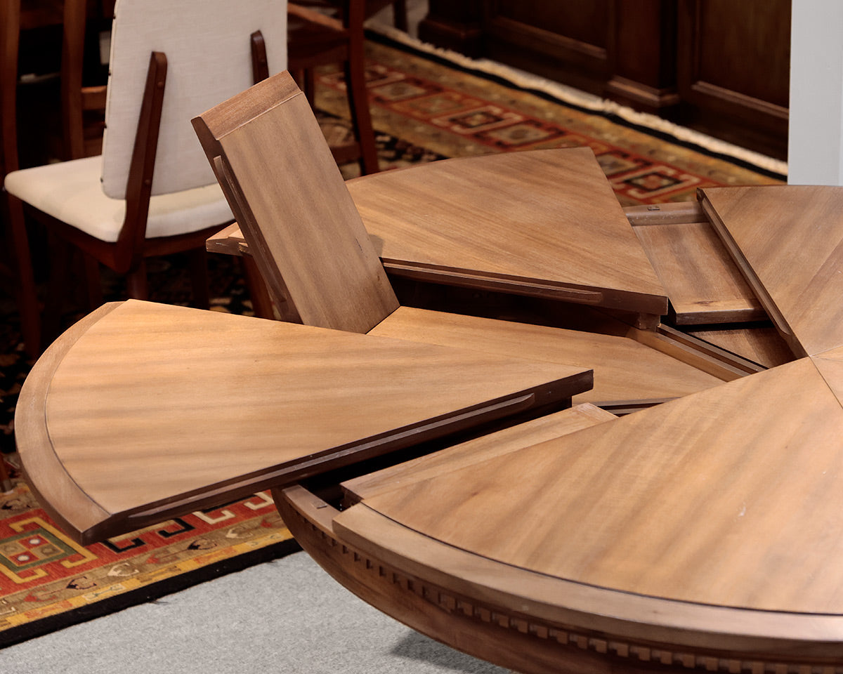 Restoration Hardware St. James Round Jupe Extension Dining Table
